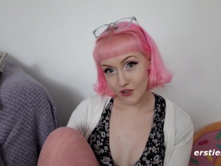 Ersties - Pink Haired Evie Take a Ride on the Fucking Machine