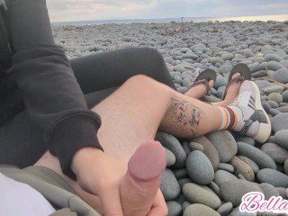 We Almost Got Caught - Risky Beach Sex (juicy Lousie)