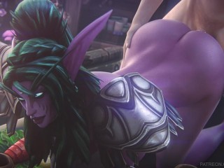 Tyrande Whisperwind big ass fuck - Warcraft (Fpsblyck)