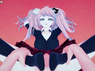 Danganronpa Junko Enoshima Gives You A Footjob Hentai POV