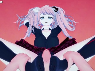 Danganronpa Junko Enoshima Gives You A Footjob Hentai POV