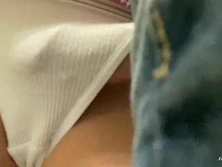 I'm getting dick on the subway again. Elastic cock in my panties