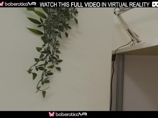 Solo doll with long hair,Odetta passionately masturbates,in VR