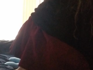 shy transfem humping stuffie to orgasm