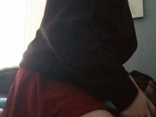 shy transfem humping stuffie to orgasm