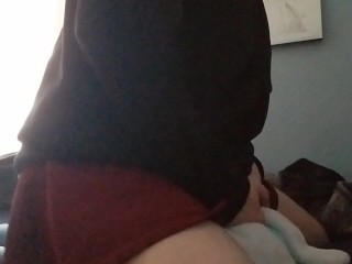 shy transfem humping stuffie to orgasm