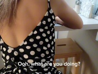 Fucked my stepsister slut right in the kitchen.