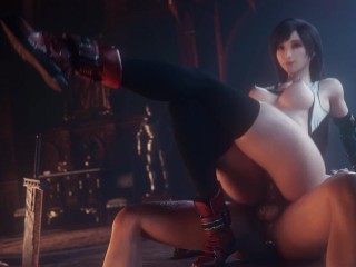 Tifa Gets fucked hard moaning like a bitch