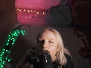 [4K] ASMR Intense Licking Blue Yeti 💚