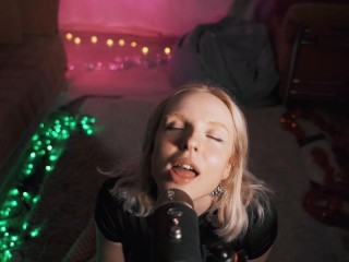 [4K] ASMR Intense Licking Blue Yeti 💚