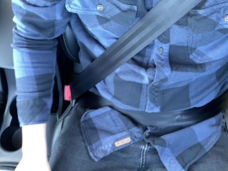 NUDE Risky Public Masturbation on the side of the HIGHWAY