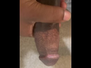 Stroking My Big Chocolate Dick