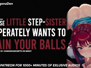 YOUR FREE-USE STEP SISTER WANTS TO DRAIN YOUR BALLS | Erotic Audio Roleplay ASMR BEST AUDIO PORN