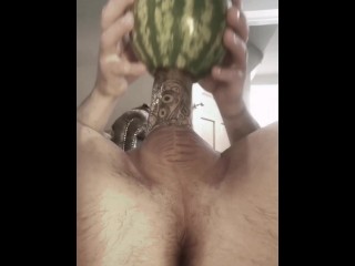 Extra fat cock in Watermelon pt 2