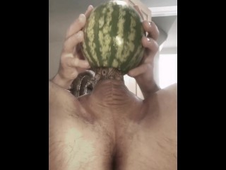 Extra fat cock in Watermelon pt 2