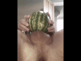 Extra fat cock in Watermelon pt 2