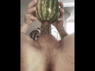 Extra fat cock in Watermelon pt 2