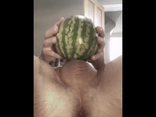 Extra fat cock in Watermelon pt 2