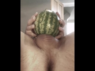 Extra fat cock in Watermelon pt 2