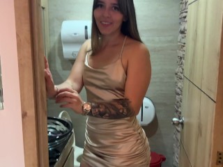 Beautiful stepmother in a rich dress is fucked by her stepson in exchange for money