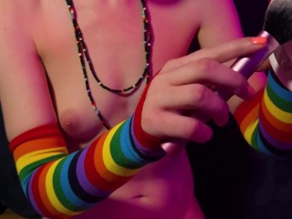 Nude Ear Brushing With The 3Dio 🌈 ASMR