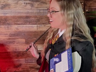 Hermione Granger Puts A Spell On Harry Potter's COCK POV - Britney Amber Cosplay