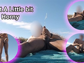 Edging My Cock On Crowded Nude Beach