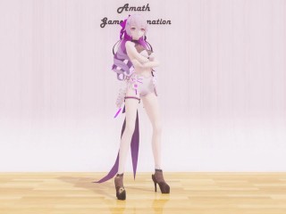 【MMD R-18】The sexy Bronya Zaychik from Honkai Impact dances Mister