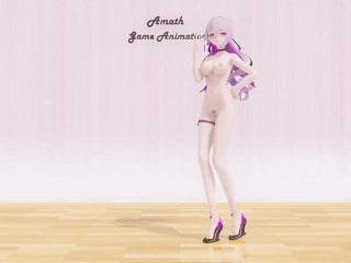 【MMD R-18】The sexy Bronya Zaychik from Honkai Impact dances Mister