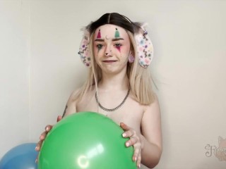 Balloon Bunny Blows Up Balloons - TRAILER