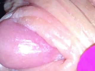 Amateur clitoris super close up