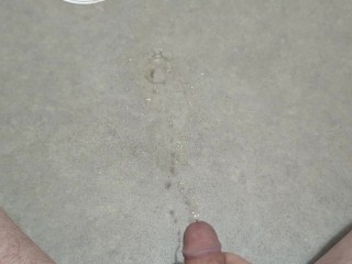 How needs a restroom? Pissing on the floor