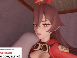 Futanari Amber Hard Fucking Lisa And Getting Creampie | Futa Genshin Impact Hentai 4k 60fps