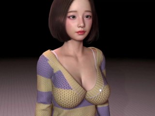 【時間を止めて生意気な後輩に倍返し 実況(体験版)】時間停止リアル３Dアニメーションエロゲー。爆乳JDにエロいことする。