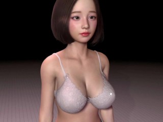 【時間を止めて生意気な後輩に倍返し 実況(体験版)】時間停止リアル３Dアニメーションエロゲー。爆乳JDにエロいことする。