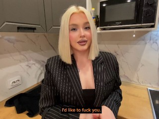 A cute college girl fucks a freshman. What a fuck!