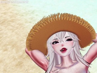 Toned Femdom Futa Breeds You With Her Perfect Girlcock At The Beach - Taker POV