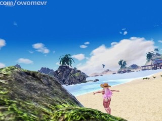 Toned Femdom Futa Breeds You With Her Perfect Girlcock At The Beach - Taker POV