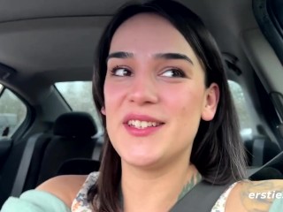 Ersties - Harper Is Very Horny & Finds a Place To Masturbate In Her Car