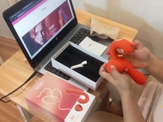 Just tried my new JOI sex toy that has a licker from HoneyPlayBox