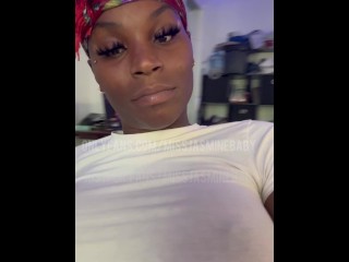 Ts Missjasminebaby pumps girlCock to Massive Size sneak Peek