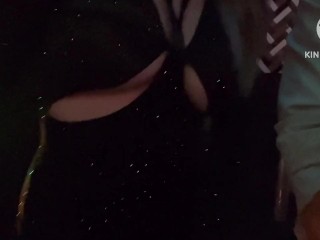 Teasing strangers at the club without the cuckold knowing