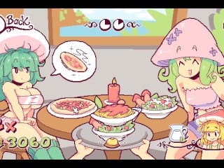 Futanari Di Funghi [ FUTA Hentai Game ] Ep.3 happy customer flash their boobs to get more cumshot !