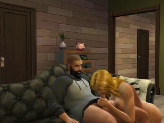 Maya Akemi - my husband fucked me on the sofa - quick fuck before work | The Sims 4