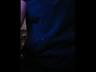 Bbw changing out of work clothes just a tease