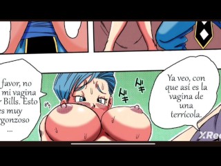 Dragon ball Z Bulma es follada por bills y evita que la tierra sea destruida