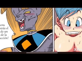 Dragon ball Z Bulma es follada por bills y evita que la tierra sea destruida