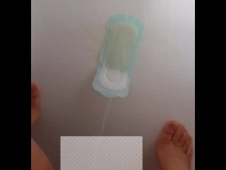 ナプキンにおしっこ