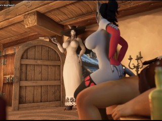 Blue is Better 2 v.0.99.9b - Can I Fuck Sexy Milf Village Mayor in Gameplay Part 6