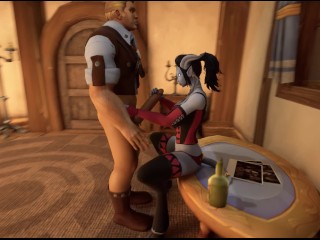 Blue is Better 2 v.0.99.9b - Can I Fuck Sexy Milf Village Mayor in Gameplay Part 6